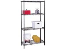 Black wire shelving