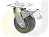 CASTERDEPOT TOP PLATE CASTERS - THERMO-RUBBER WHEEL - CAPACITIES UP TO 600 LBS.