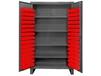 HEAVY DUTY STORAGE CABINETS WITH HOOK-ON BINS