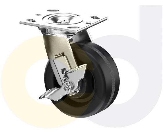 ZINC PLATED CASTERS - PHENOLIC WHEELS