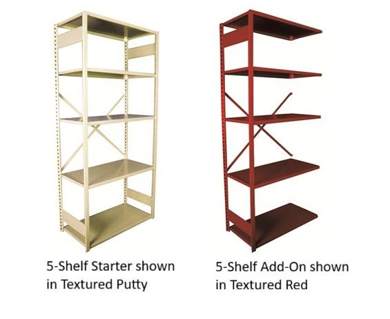 V-GRIP™ OPEN SOLID SHELVING - 84"H