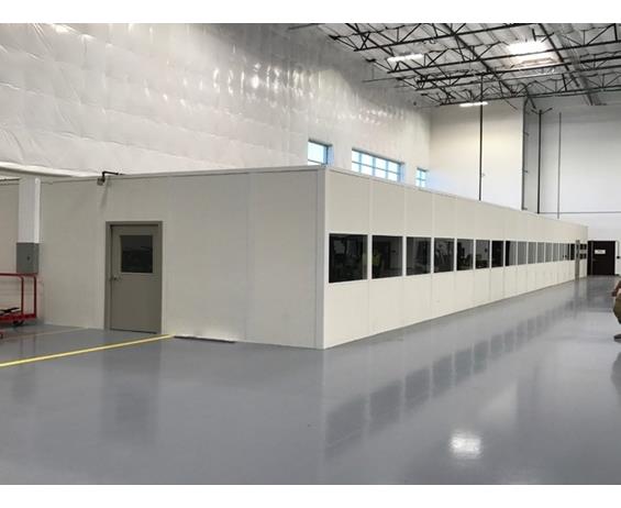 MODULAR INPLANT OFFICE - TWO WALL SYSTEM