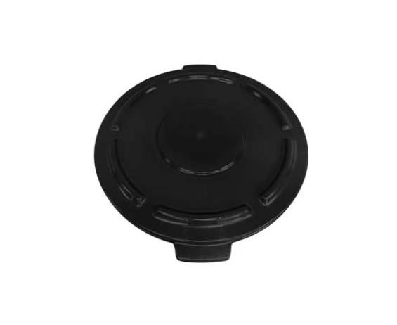 CRUSADER ROUND TRASH CANS - LIDS &amp; DOLLY