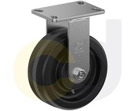 ZINC PLATED KINGPINLESS CASTER- PHENOLIC WHEELS
