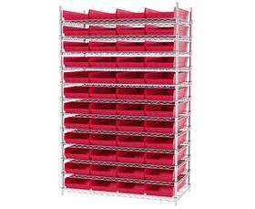 SHELF BIN WIRE SYSTEMS