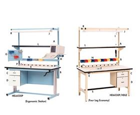 ERGONOMIC BASE WORK STATION AND ELECTRIC HEIGHT WORKBENCHES  - OPTIONAL ACCESSORIES