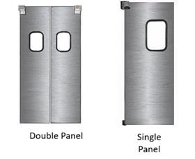 STAINLESS STEEL SINGLE &amp; DOUBLE PANEL DOORS
