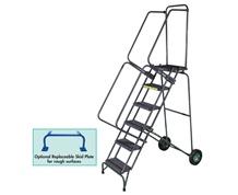 FOLD-N-STORE ROLLING LADDER OPTIONS