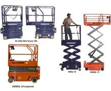 DRIVABLE AND PUSH-ABLE SCISSOR LIFTS
