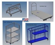 Cage Carts & Aluminum Deck Order Picker Carts