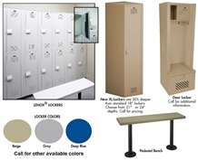 LENOX® PLASTIC LOCKERS