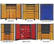 HEAVY DUTY ALL-WELDED BIN & SHELF 14 GA. STEEL STORAGE CABINETS