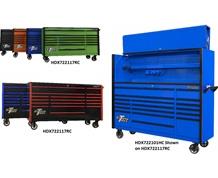 DX SERIES 72" 17 DRAWER ROLLER CABINETS & EXTREME POWER WORKSTATION® HUTCHES