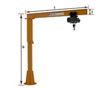 LIGHT DUTY PILLAR BASE MOUNTED JIB CRANE