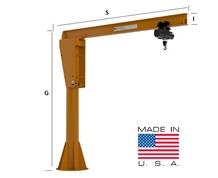 HEAVY DUTY PILLAR BASE MOUNTED JIB CRANE