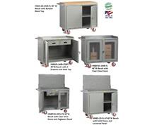 48" WIDE MOBILE CABINET BENCHES