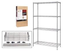 4-SHELF CONSUMER GRADE WIRE SHELVING
