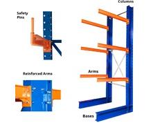 RED STEEL CANTILEVER RACK
