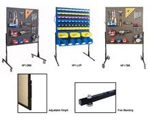 FREE STANDING AND MOBILE PEGBOARD UNITS